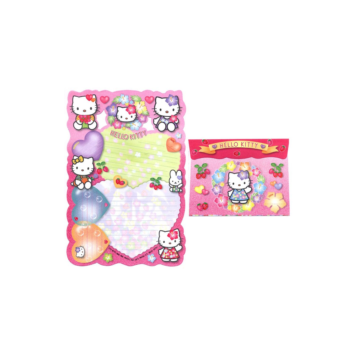 Conjunto de Papel de Carta Hello Kitty Fairy Kitty CPK 