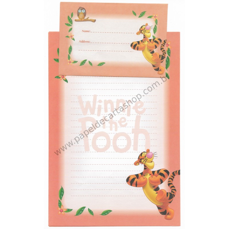 Conjunto de Papel de Carta Antigo VINTAGE Disney F1 - POOH (LJ)