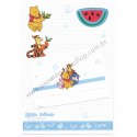 Conjunto de Papel de Carta Vintage Disney Pooh Little Friends