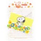 Conjunto de Papel de Carta Snoopy Antigo Flowers CAM