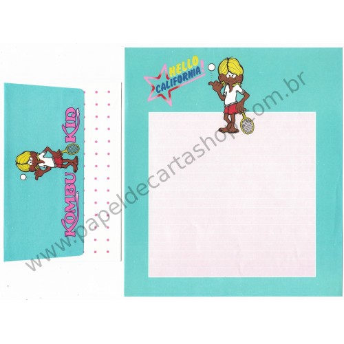 Conjunto de Papel de Carta Antigo Kombu Kid Sun-Star Japan