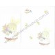 Conjunto de Papel de Carta Antigo Bunny WARABE KIMIKA Japan