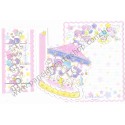 Ano 2010. Conjunto de Papel de Carta Little Twin Stars Carrossel Sanrio