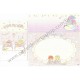 Ano 2016. Conjunto de Papel de Carta Little Twin Stars Room Sanrio