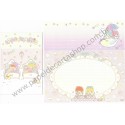 Ano 2016. Conjunto de Papel de Carta Little Twin Stars Room Sanrio