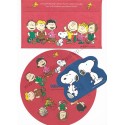 Conjunto de Papel de Carta Snoopy CVM Round Vintage Hallmark Japan