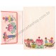 Conjunto de Papel de Carta Antigo Importado Ice Cream Parlour CRS