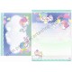 Ano 2017. Kit 2 Conjuntos de Papel de Carta Little Twin Stars Chara Para Sanrio