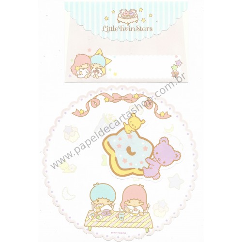 Ano 2014. Kit 2 Conjuntos de Papel de Carta Little Twin Stars Stars Sanrio