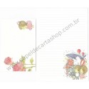 Conjunto de Papel de Carta Importado AMY & TIM 13