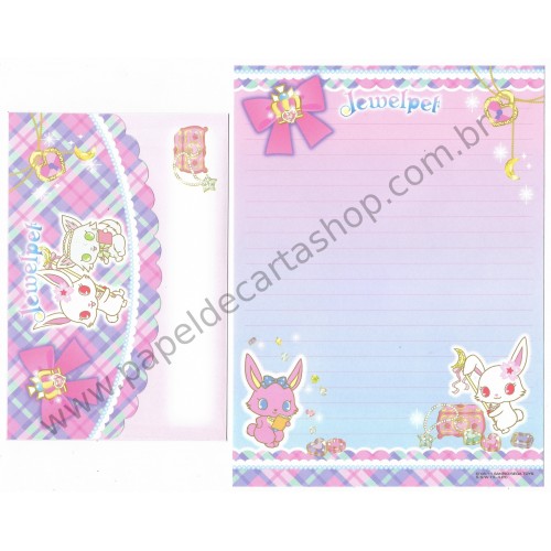 Ano 2011. Conjunto de Papel de Carta Jewelpet CLL Sanrio