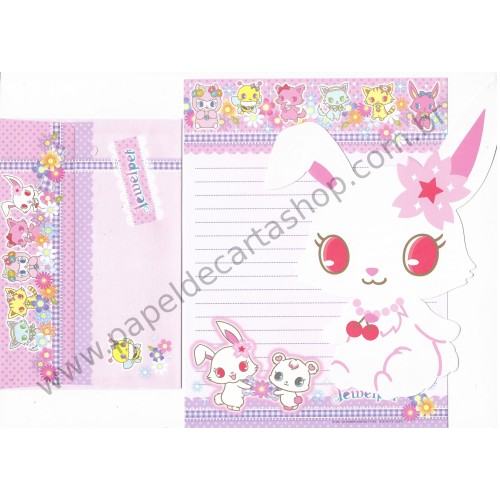 Ano 2012. Conjunto de Papel de Carta Jewelpet MRS Sanrio