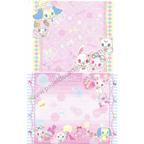 Ano 2014. Kit 3 Conjuntos de Papel de Carta Jewelpet Sanrio