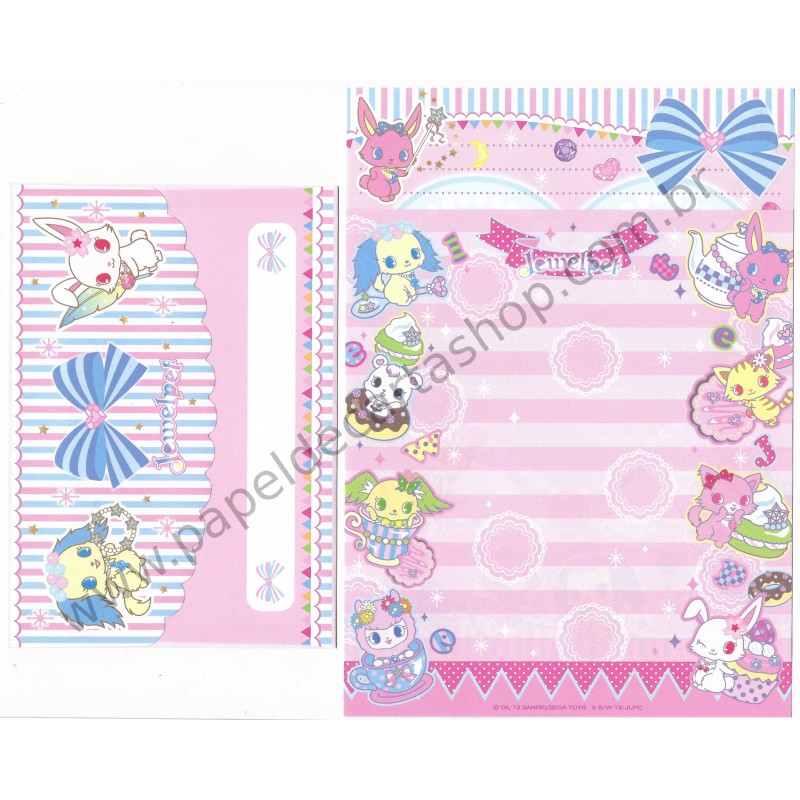 Ano 2013. Conjunto de Papel de Carta Jewelpet CRS Sanrio