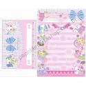 Ano 2013. Conjunto de Papel de Carta Jewelpet CRS Sanrio