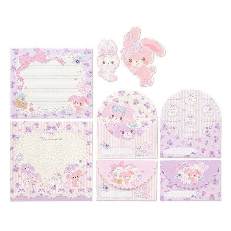 Ano 2016. Kit 2 Conjuntos de Papel de Carta Bonbonribbon Sanrio