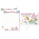 Ano 2014. Conjunto de MINI-Papel de Carta My Melody CRS Sanrio