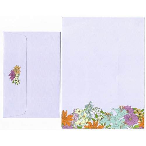 Conjunto de Papel de Carta Coleção Peter Pauper CLL Flores 