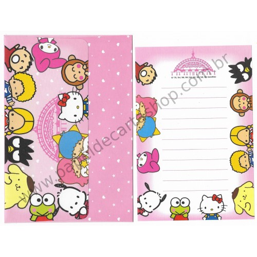 Ano 2005. Conjunto de Papel de Carta P Sanrio Puroland