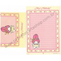 Conjunto de Papel de Carta My Melody CRS Antigo Sanrio Butterfly