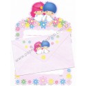 Conjunto de Papel de Carta Antigo Little Twin Stars Grafons Paper