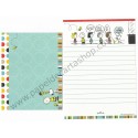 Conjunto de Papel de Carta Snoopy My Friends - Vintage Peanuts Hallmark