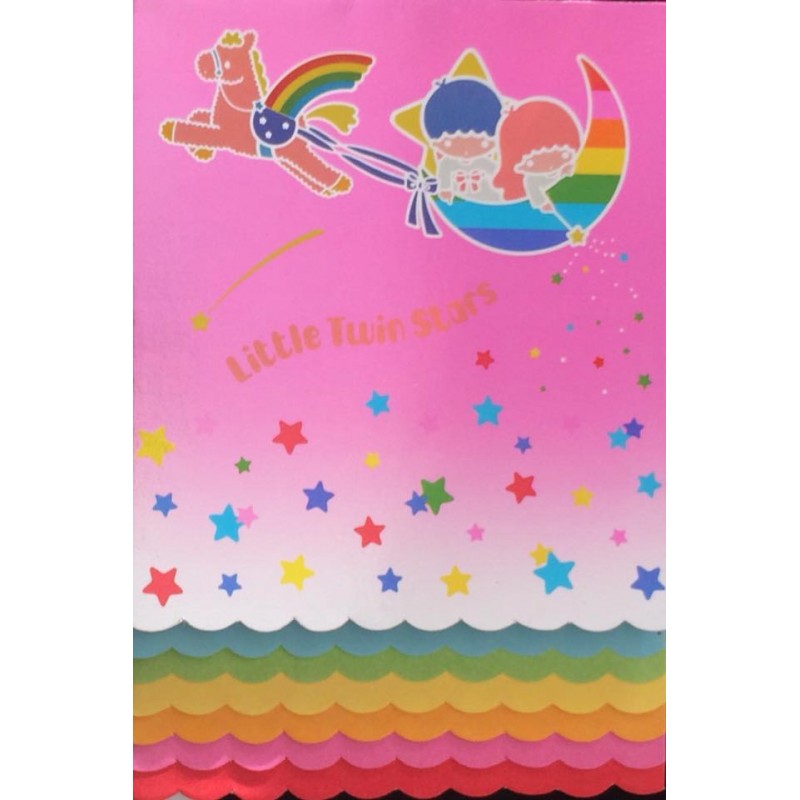 Ano 1986. Conjunto de Papel de Carta Little Twin Stars Six Antigo (Vintage) Sanrio