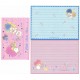 Ano 1988. Conjunto de Papel de Carta Little Twin Stars R&A Vintage Sanrio