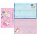 Ano 1988. Conjunto de Papel de Carta Little Twin Stars R&A Sanrio