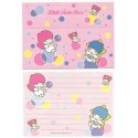 Ano 1987. Conjunto de Papel de Carta Little Twin Stars Bubbles Sanrio