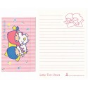 Ano 1986. Conjunto de Papel de Carta Little Twin Stars Vintage Sanrio