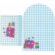 Conjunto de Papel de Carta Antigo Little Twin Stars Xadrez (AZ)