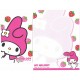 Ano 2010. Conjunto de Papel de Carta My Melody Happy3 Sanrio