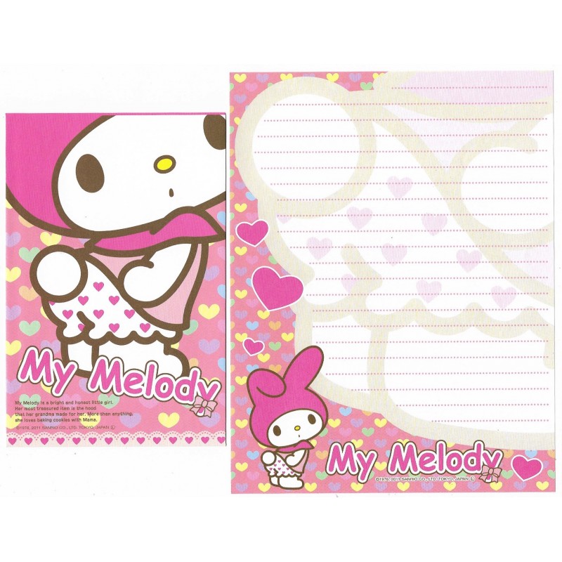 Ano 2011. Conjunto de Papel de Carta My Melody Pants3 Sanrio