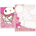 Ano 2011. Conjunto de Papel de Carta My Melody Pants3 Sanrio