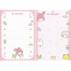 Ano 2006. Kit 4 Papéis de Carta My Melody Dupla Sanrio