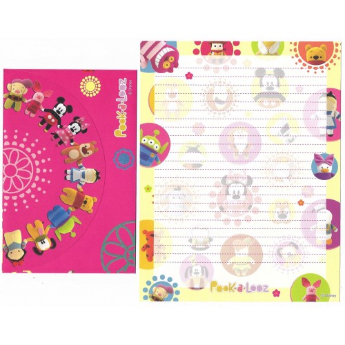 Conjunto de Papel de Carta Disney Characters Pook-a-Looz