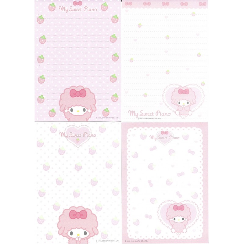 Ano 2009 Kit 4 Notas My Sweet Piano Sanrio