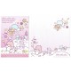 Ano 2013. Conjunto de Papel de Carta Little Twin Stars CRS4 Sanrio