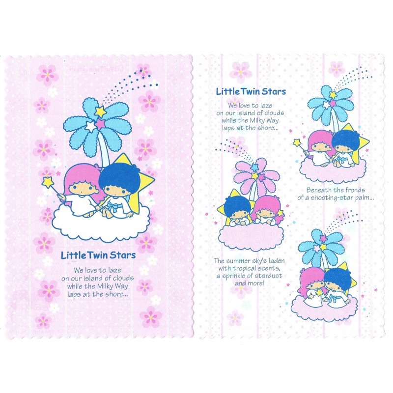 Ano 2003. Kit 2 NOTAS GRANDES Little Twin Stars Sanrio