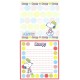 Kit 4 Notas Grandes Snoopy Color Dots Hallmark