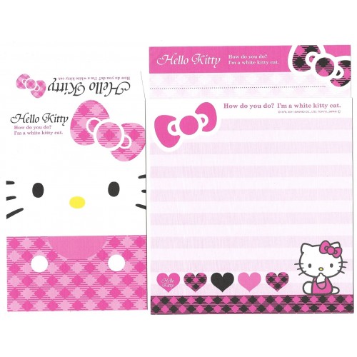 Ano 2011. Conjunto de Papel de Carta Hello Kitty Cat CRS1 Sanrio
