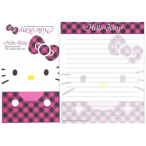 Ano 2011. Conjunto de Papel de Carta Hello Kitty Cat CRS2 Sanrio