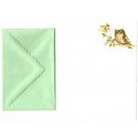 KIT de Papéis de Carta & POSTCARDS Antigo Importado Woodland Friends