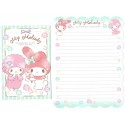 Ano 2015. Kit 2 Conjuntos de Papel de Carta My Melody & Piano Sanrio