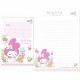 Ano 2013. Kit 2 Conjuntos de Papel de Carta My Melody Snoozy-Woozy