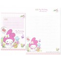 Ano 2013. Kit 2 Conjuntos de Papel de Carta My Melody Snoozy-Woozy