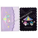 Ano 1984. Conjunto de Papel de Carta Little Twin Stars SHINE (CLL) Sanrio