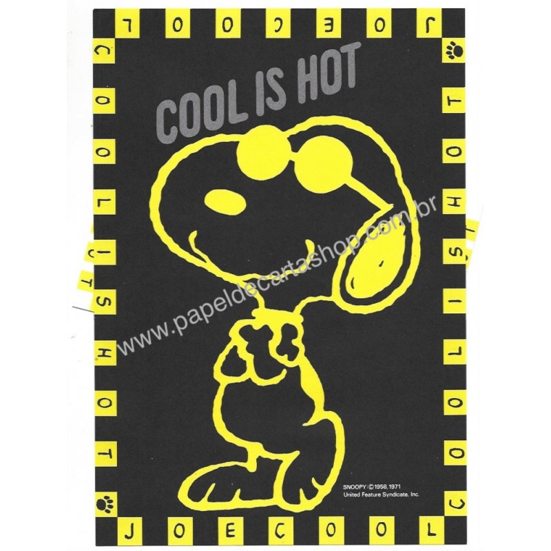 Conjunto de Papel de Carta Antigo Joe Cool Is Hot Hallmark Japan