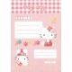 Ano 1999. Papel de Carta - Envelope Hello Kitty CVM Sanrio